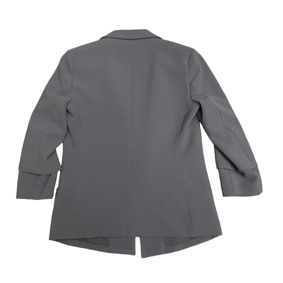 BAR 3 Blazer Womens XXS Blue Shadow Suit Separates Lined 3/4 Sleeves BAR III 2XS - Picture 2 of 12